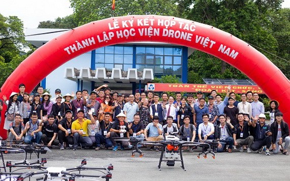 越南Drone學院成立儀式。（圖源：詩玄）