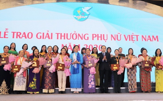 2020年越南婦女獎頒獎儀式。（圖源：D.H）