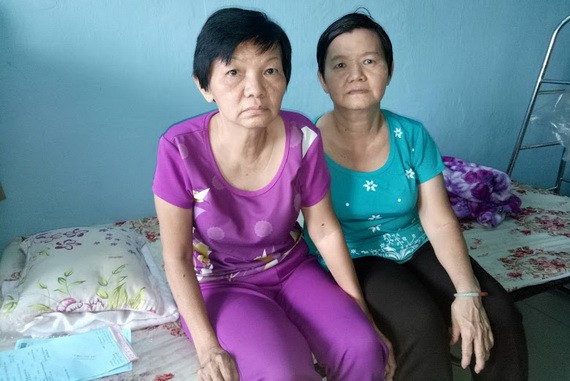 吳健美（左）與妹妹吳健冰都患病在身。