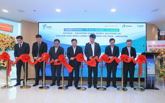 越南與新加坡智能能源解決方案股份公司辦事處開業儀式。（圖源：B.S）