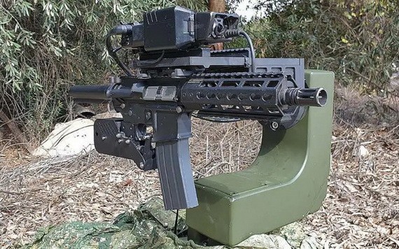以色列公司的「SMASH Hopper」智能槍台。（圖源：互聯網）