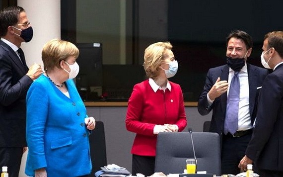 美國政客歐洲版(Politico Europe)發佈2021年歐洲最具影響力領導人排行榜，德國總理默克爾被稱為歐洲的“基石”。（圖源：Getty Images）