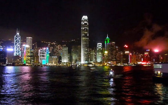 香港夜景一瞥。（圖源：互聯網）