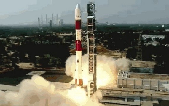 印度空間研究組織(ISRO)2月28日成功發射了由巴西獨立研製的亞馬遜1號遙感衛星(Amazonia-1)及18顆搭載小衛星。（圖源：視頻截圖）