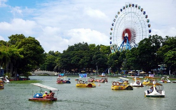 蓮潭文化公園一隅。（圖源：阮延）