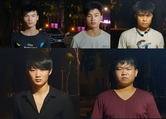 非法入境的5名中國籍人員被職能力量查獲並拘留。（圖源：警方提供）
