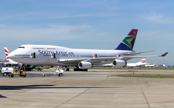 南非航空公司的一架客機。（圖源：互聯網）
