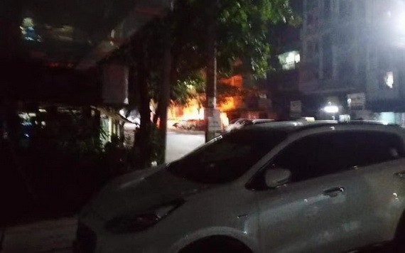 緬甸仰光萊鎮警察局爆炸現場。（圖源：互聯網）