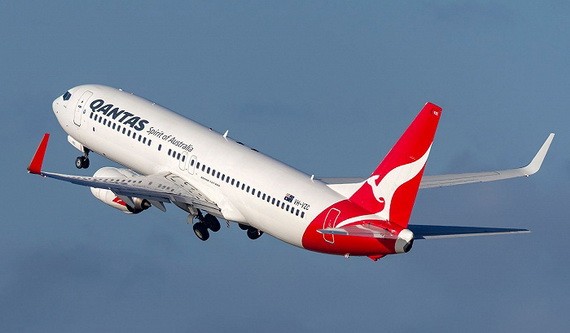 圖為澳航一架客機正在起飛。（圖源：互聯網）