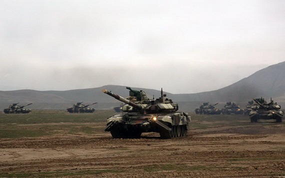 阿塞拜疆16日開始在境內舉行為期5天的大規模軍事演習。（圖源：互聯網）