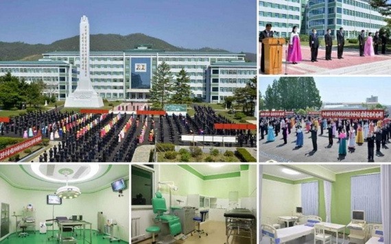 5月19日，朝鮮咸鏡南道人民醫院經升級改造重新投入使用。 （圖源：《勞動新聞》截圖）