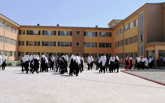 圖為喀布爾的一所女子中學。（示意圖源：互聯網）