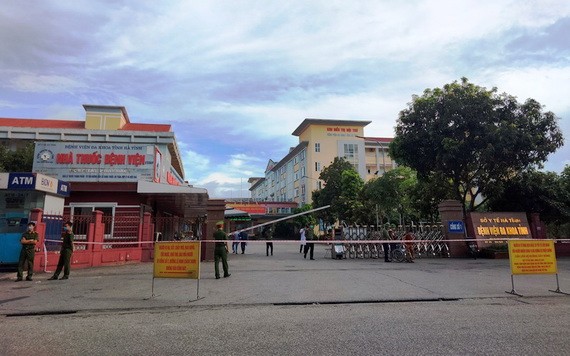 河靖省綜合醫院 8日上午已被封鎖。（圖源：人民報）