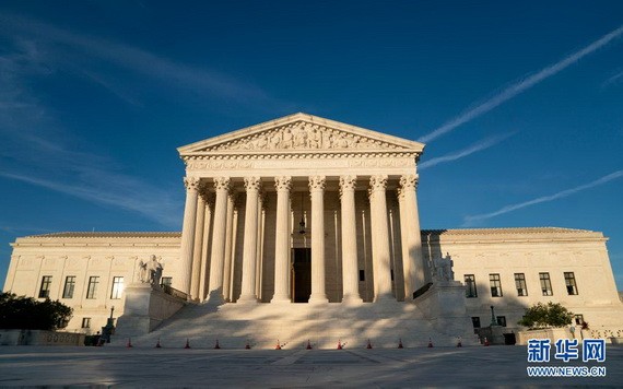 這是6月17日在美國首都華盛頓拍攝的美國聯邦最高法院。（圖源：新華社）