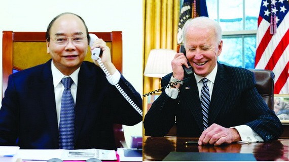 值美國國慶245週年紀念，國家主席阮春福向美國總統喬‧拜登致電祝賀。（示意圖源：互聯網）