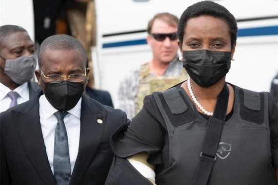 海地總統遺孀回國參加丈夫葬禮