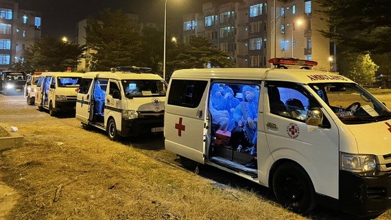 西貢Medic診所的救護車用於運送新冠肺炎確診病例。