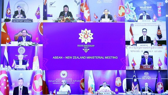 東盟-新西蘭外長會議以視頻方式舉行。（圖源：越通社）