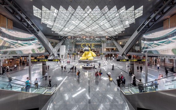 卡塔爾哈馬德國際機場一景。（圖源：互聯網）