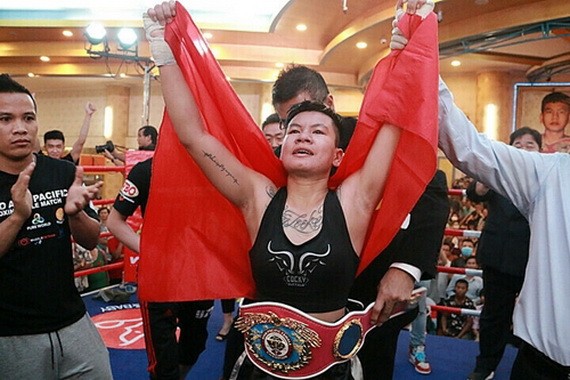 越南女拳手阮氏秋兒。（圖源：互聯網）