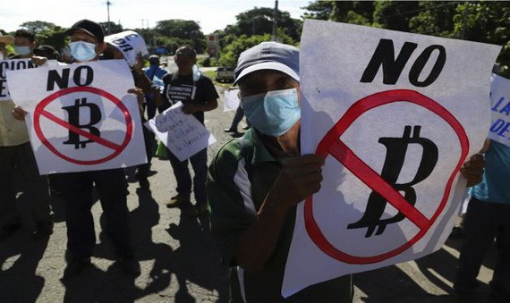 薩爾瓦多千人示威反對比特幣列入法定貨幣