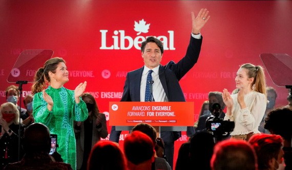 加拿大總理特魯多贏得第三任期。（圖源：路透社）