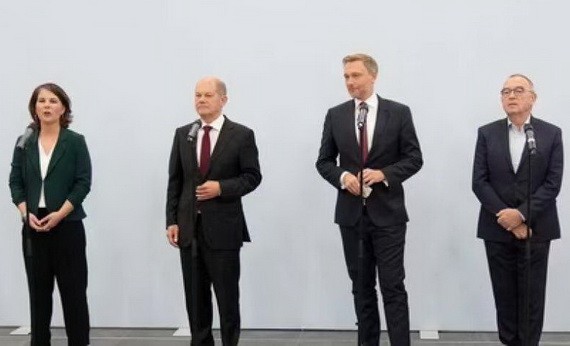 德國三黨聯合組閣談判將於本週開啟。（圖源：新華社） 