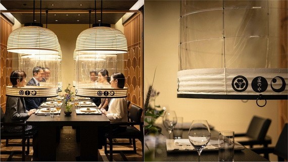 日本餐廳推新奇「燈籠防疫罩」