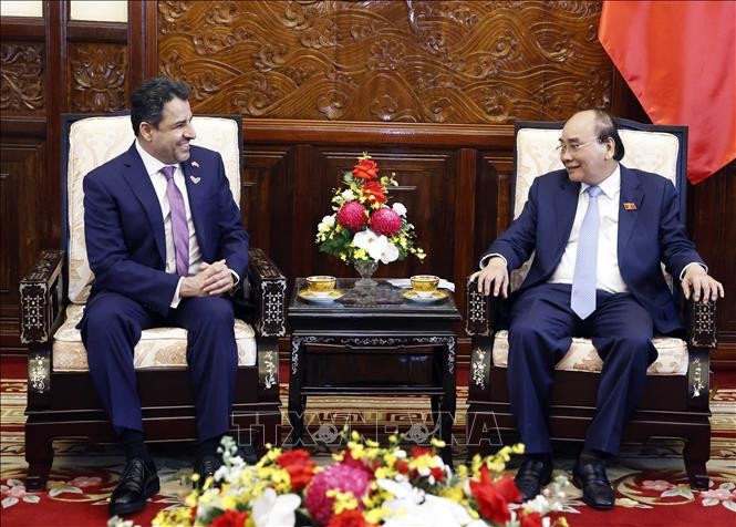國家主席接見阿聯酋駐越南大使