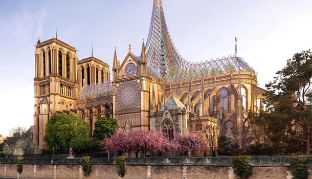 巴黎聖母院將在2024年“重生”。（圖：VINCENT CALLEBAUT ARCHITECTURES）