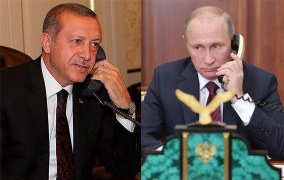 俄羅斯總統普京與土耳其總統埃爾多安。（圖：互聯網）