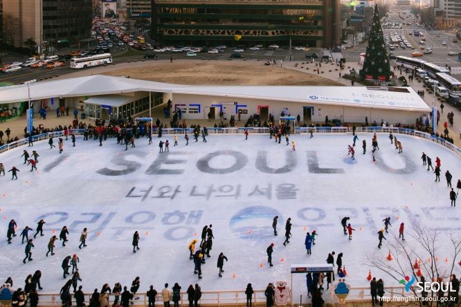 首爾廣場滑冰場。（圖：首爾市官網）