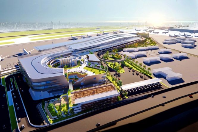 新山一機場T3航站樓配景圖。（圖片來源：ACV）