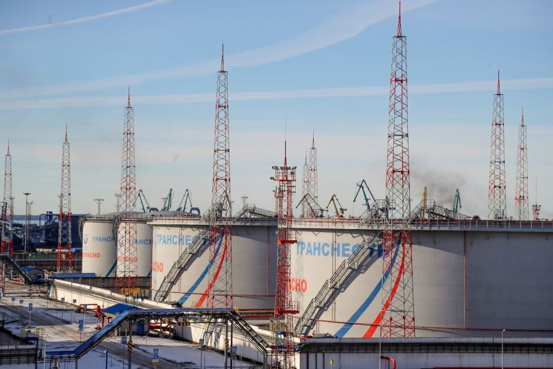 俄羅斯國家石油運輸公司儲油槽。（圖：互聯網）