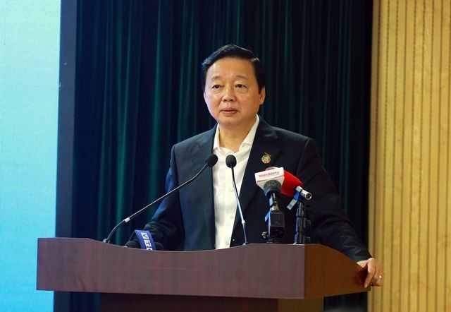 政府副总理陈红河在会议上发表讲话。（图：VGP）