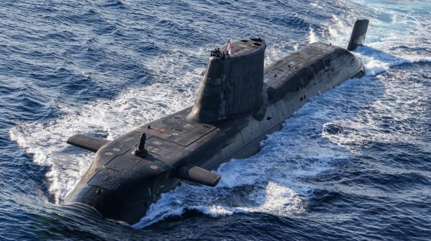 图为英国皇家海军现役的机敏级核潜艇。（图：互联网）