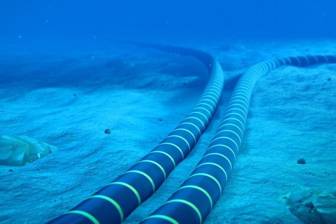 海底光缆。（示意图：AFP）