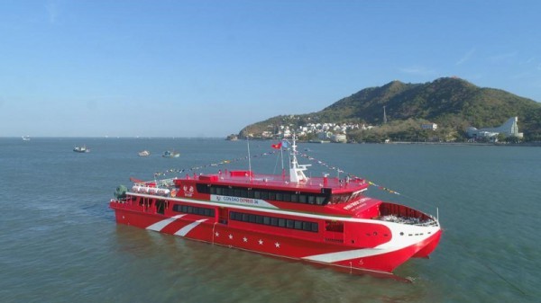 金瓯-南游-富国高速客船航线将于本月18日复航。（图：CTV）