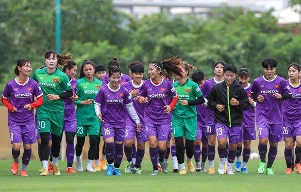 越南女足球队训练。（图：互联网）