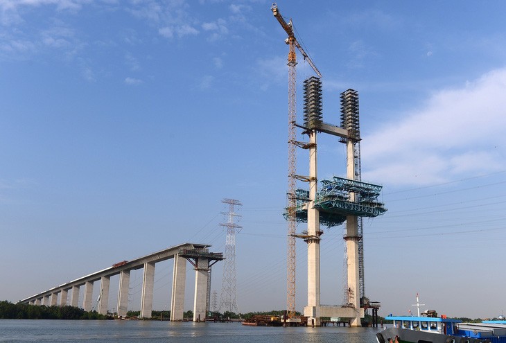 尚未完工、属于滨沥-隆城高速公路项目的福庆桥。