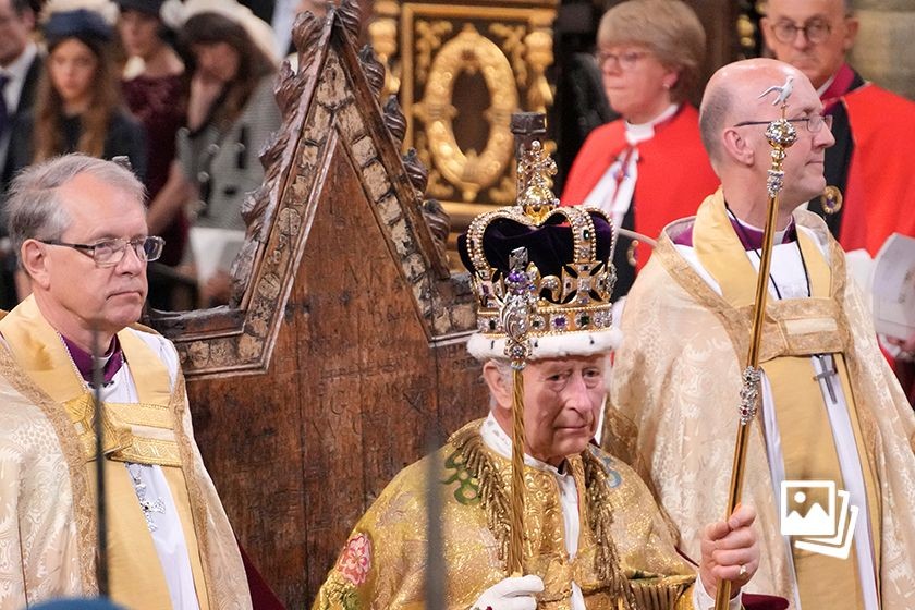 当地时间2023年5月6日，英国伦敦，英国国王查尔斯三世加冕仪式在威斯敏斯特大教堂举行。（图：互联网）