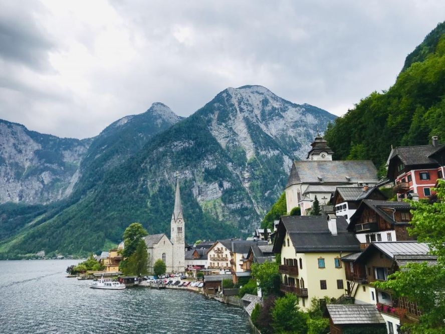 奥地利的一个小村庄。 