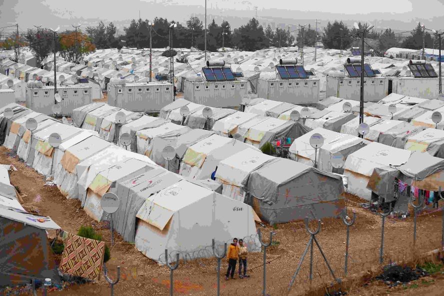 图为土耳其境内的叙利亚难民营。（图：互联网）