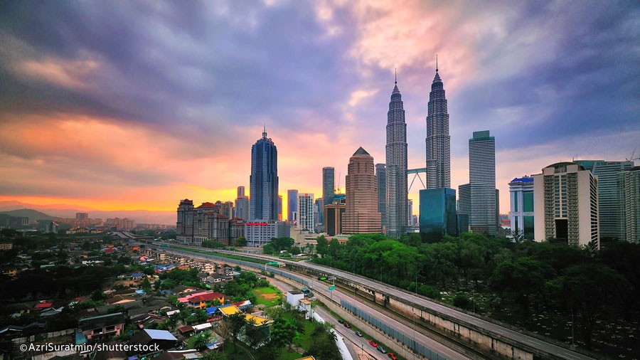 马来西亚首都吉隆坡一景。（图：Shutterstock）