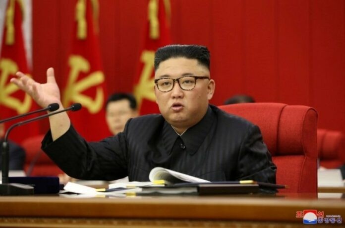 朝鲜最高领导人金正恩。（图：朝中社）