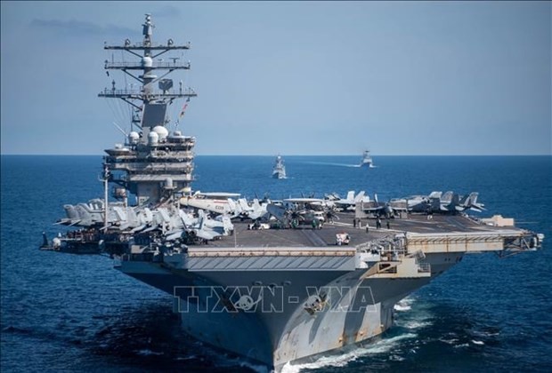 罗纳德·里根号（USS Ronald Reagan）航空母舰。（图：越通社）