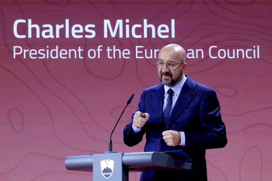 欧洲联盟理事会主席米歇尔今天表示，欧盟应在2030年前准备好接纳东欧与巴尔干地区的新成员。（图：AP）