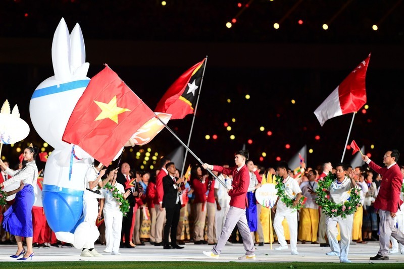 阮辉煌获选为越南代表团第十九届亚运会开幕式旗手。（图：互联网）