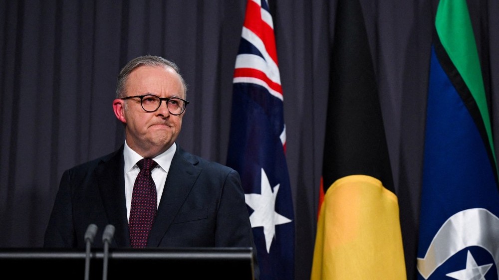 澳洲总理阿尔巴尼斯就「原住民之声」公投结果发表回应。（图：路透社）