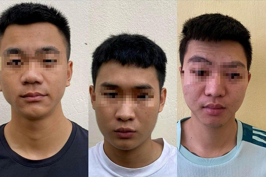 被抓获的3名放高利贷歹徒。左起分别为吴明孝、阮玉林及郑国达。（图：警方提供）